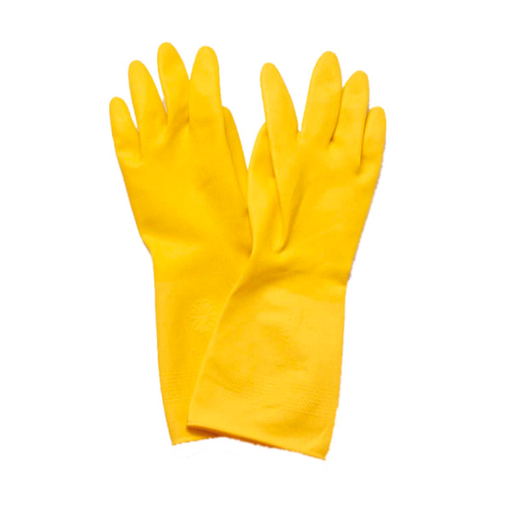 [213.35] GUANTES SIZE: L AMARILLO LÁTEX (2 UNID.)
