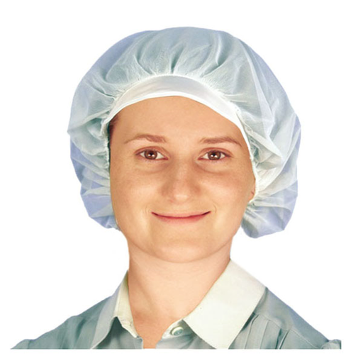 [155.23] Gorros Red Con Visera 25X23 Cm Blanco Poliéster (10 Unid.)