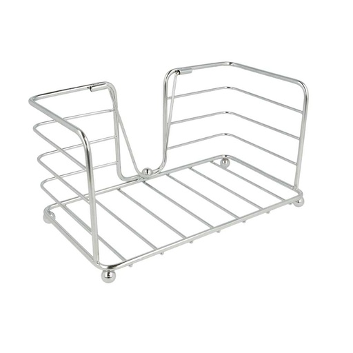 [214.04] CESTA TOALLAS 23x12,5x12,5 CM CROMADO INOX (1 UNID.)