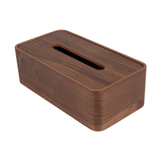 [233.91] Dispensador Pañuelos Faciales 26,5X14X8,5 Cm Marrón Madera (1 Unid.)