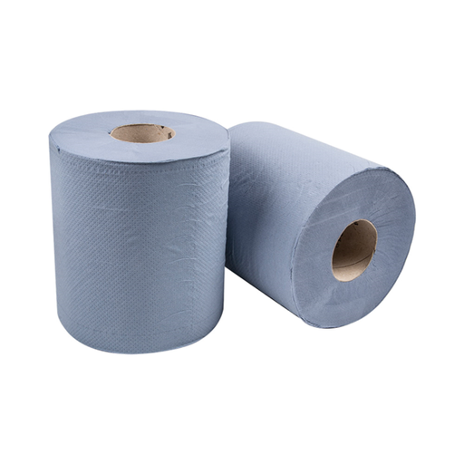 [163.39] Secamanos "Maxi Barril" Ecolabel 2 Capas - 365 Hojas 20 G/M2 Ø 20X21,6 Cm Azul Tissue (6 Unid.)