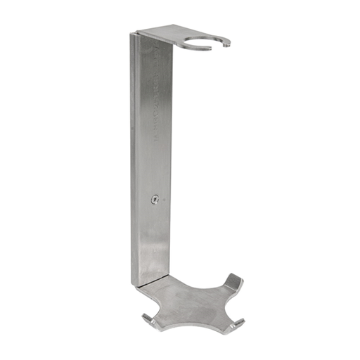 [267.77] Soporte Botella Dispensadora 500 Ml Plateado Inox (4 Unid.)