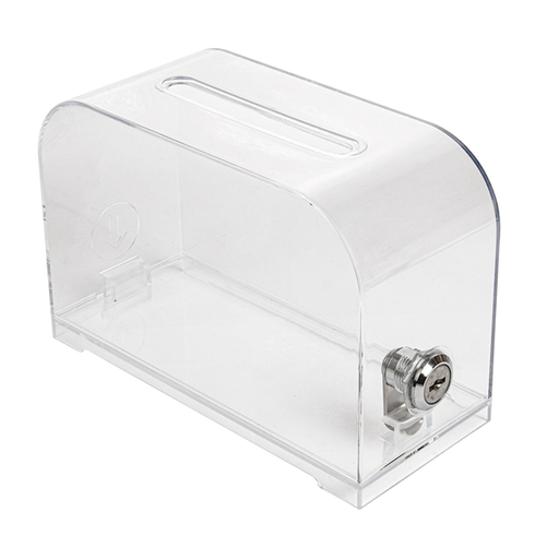 [258.38] CAJA DE LLAVES CON CERRADURA 18x8x12 CM TRANSPARENTE PS (1 UNID.)