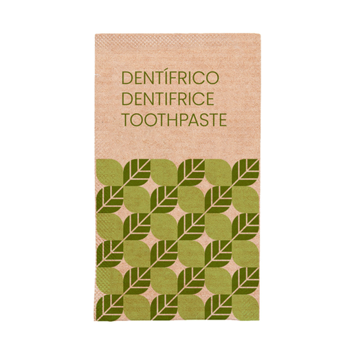 [261.61] Sobrecitos Dentífricos 'Natural' 3 Ml 8X4,5 Cm Natural Kraft (500 Unid.)