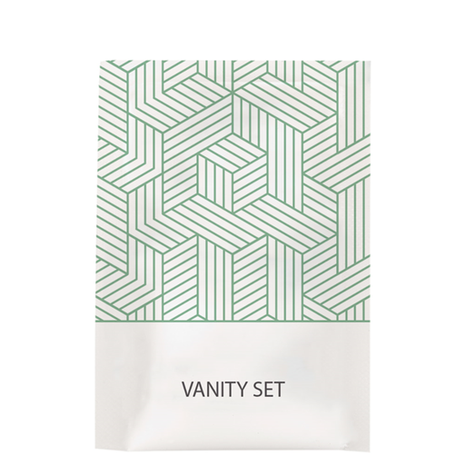 [261.76] VANITY SET ENFUNDADO BLANCO 'THERAPY' 6x10,5 CM (250 UNID.)