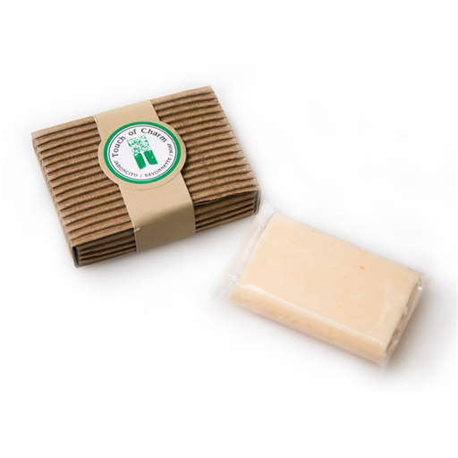 [218.53] JABONCITOS 'TOUCH OF CHARM' 30 G 6x4 CM BLANCO (200 UNID.)