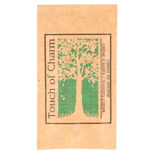 [219.39] SOBRECITOS CREMA DE AFEITAR 'FEEL GREEN' 5 ML 8x4,5 CM NATURAL KRAFT (2000 UNID.)