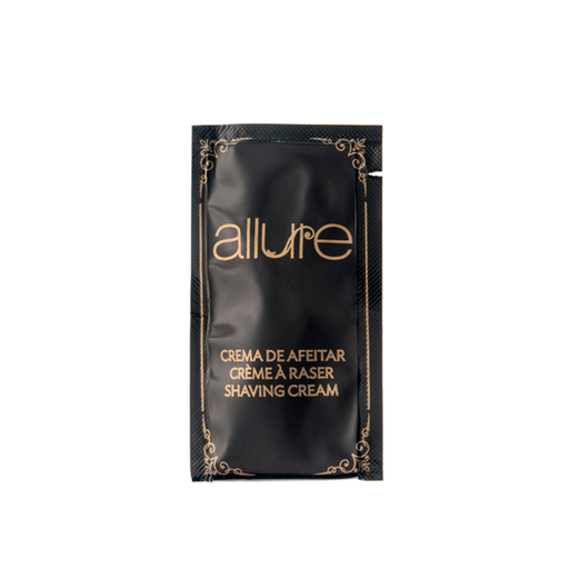 [219.56] SOBRECITOS CREMA DE AFEITAR 'ALLURE' 5 ML 8x4,5 CM NEGRO PET (2000 UNID.)