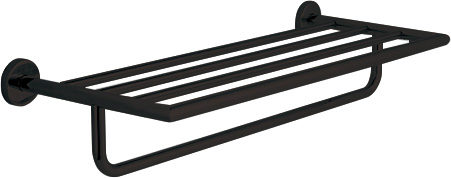 [8991542] Toalllero Inox De Repisa Negro