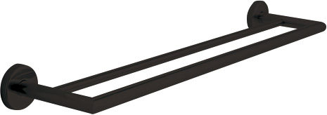 [8991541] Toallero Inox Doble Negro