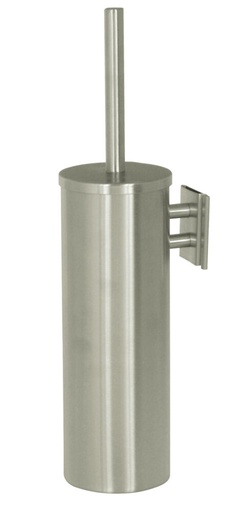 [8991063] CEPILLO DE BAÑO BRUSH + SOPORTE DE PARED DE ACERO INOXIDABLE CEPILLADO