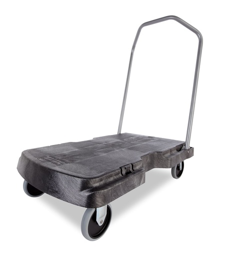 [FG440100BLA] Carro Triple con Mango Fácil de Usar, de Uso Estándar, con Ruedas de 12,7 Cm, Negro