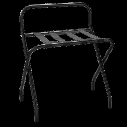 [8662275] Rack Metalico Negro Mate Con Respaldo