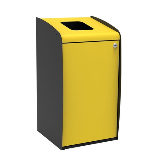 [8992299-YEL] Cubo De Clasif. Selectiva Apertura Frontal Amarillo