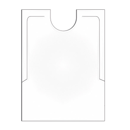 [516.32] Baberos para adulto 38,3x48 cm blanco cpe (500 unid.)