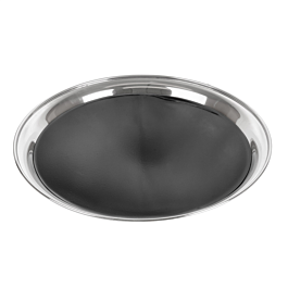 [197.04] Bandejas camarero ø 40 cm plateado inox (10 unid.)