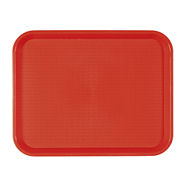 [132.06] Bandeja fast food 30,4x41,4 cm rojo pp (1 unid.)