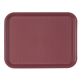 [132.50] Bandeja fast food 27,5x35,5 cm burdeos pp (1 unid.)