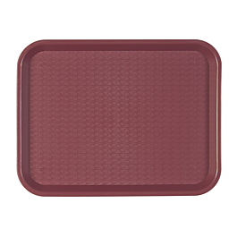 [132.51] Bandeja fast food 30,4x41,4 cm burdeos pp (1 unid.)