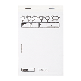 [177.87] Blocs comanda duplicado 50x2 hojas 10x15 cm blanco autocopiativo (100 unid.)