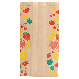 [515.03] Bolsas planas para frutas 1 kg 32 g / m2 14+9x26 cm natural kraft (500 unid.)