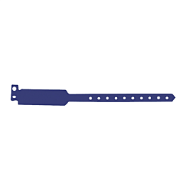 [110.04] Brazaletes no transferibles 25 cm azul pvc (100 unid.)