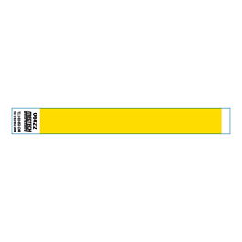 [393.93] Brazaletes no transferibles adhesivos 2x25,5 cm amarillo papel (1000 unid.)