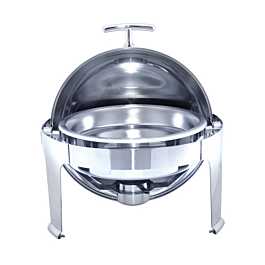 [157.92] Chafing dish redondo 6 l ø 48x47 cm plateado inox (1 unid.)