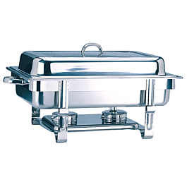 [433.96] Chafing dish gastronorm 1 / 1 9 l 63x35,5x27,3 cm plateado inox (1 unid.)