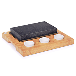 [204.16] Piedra de lava 3 recip. base 27x25 cm chicago (4 unid.)