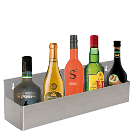 [123.93] Estantería bar para 5 botellas 56x10,5x15,2 cm plateado inox (1 unid.)