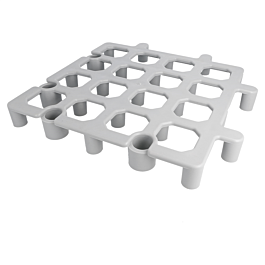 [209.15] Rack protege mercancias suelo 33x33x4 cm gris pp (1 unid.)