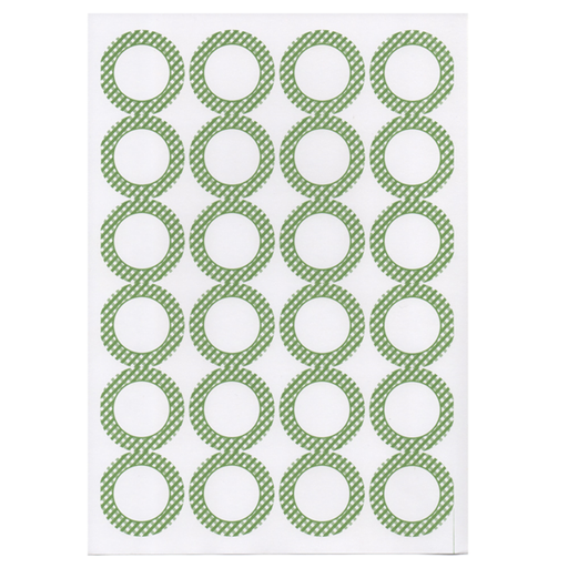 [209.68] 100 hojas din a4 24 etiquetas redondas ø 4,2 cm blanco papel