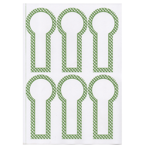 [209.74] 100 hojas din a4 6 etiquetas alargadas ø 6x12,5 cm blanco papel