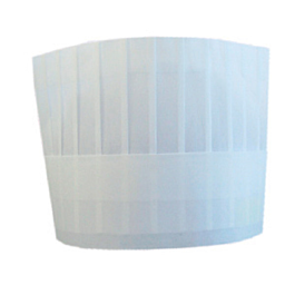 [155.14] Gorros ajustables clásicos 18 cm blanco airlaid (10 unid.)