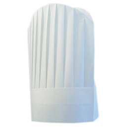 [155.19] Gorros chef copa redondeada 31 cm blanco airlaid (10 unid.)