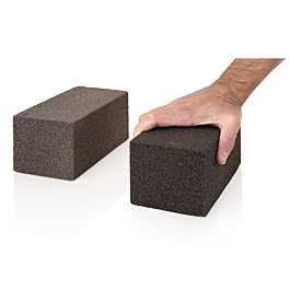 [213.37] Ladrillo limpieza grill 20x10x9 cm negro (12 unid.)