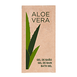 [178.93] Sobrecitos gel baño 'aloe vera' 10 ml 10x5 cm (1000 unid.)
