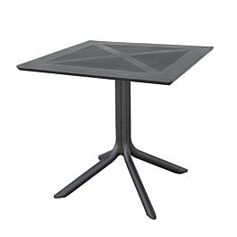 [270.58] Mesa cuadrada 'supra-tek' 80x80x75 cm negro pp (1 unid.)