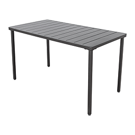 [270.60] Mesa rectangular 'supra-tek' 130x70x75 cm negro hierro (1 unid.)