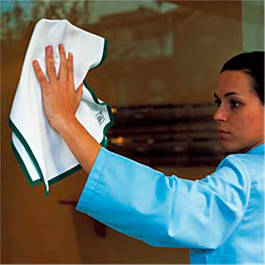 [182.40] 10 u. paños de cocina 'roll-drap' 40x64 cm verde algodón (1 unid.)