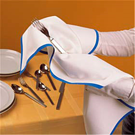 [182.41] 10 u. paños de cocina 'roll-drap' 52x64 cm azul algodón (1 unid.)