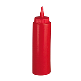 [123.30] Peras para salsas 240 ml ø 5x18,5 cm rojo ldpe (6 unid.)