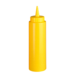 [123.31] Peras para salsas 240 ml ø 5x18,5 cm amarillo ldpe (6 unid.)