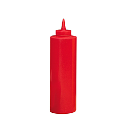 [123.37] Peras para salsas 720 ml ø 7x25 cm rojo ldpe (6 unid.)