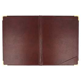 [167.91] Carpeta presentación de cuentas 16,5x22,5 cm burdeos piel (1 unid.)