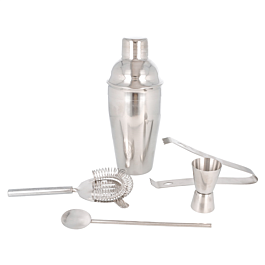 [123.15] Maletín barman 500 ml 23x33x10 cm plateado acero (1 unid.)