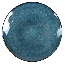 [277.01] Platos 'akala' ø27x17,7x3,4 cm azul stoneware (6 unid.)
