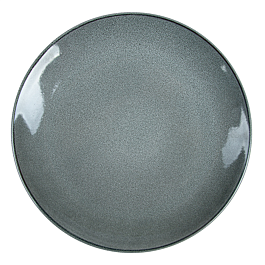 [277.02] Platos 'akala' ø27x17,7x3,4 cm gris verdoso stoneware (6 unid.)