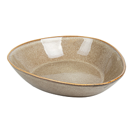 [277.27] Platos hondos triangulares 'akala' ø21,5x19,5x5 cm tierra stoneware (6 unid.)